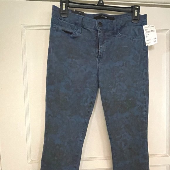Joe's Jeans Nomi Dark Wash Blue Stretch Skinny Jeans Pattern "Grace" Blue black - Picture 1 of 3